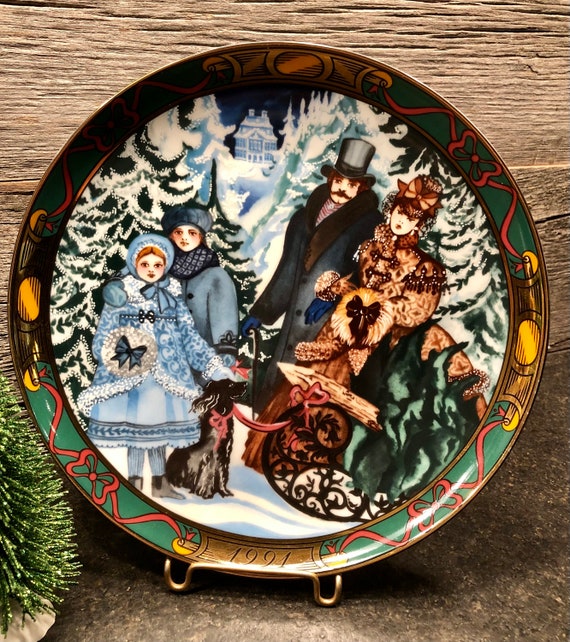 Vintage Christmas Plates, royal Copenhagen 1991, 1992 - Etsy