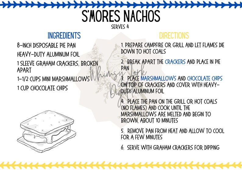 Printable Bsa cub Scout Recipe Cards Campfire Basics Etsy printable-bsa-cub-scout-recipe-cards-campfire-basics-etsy