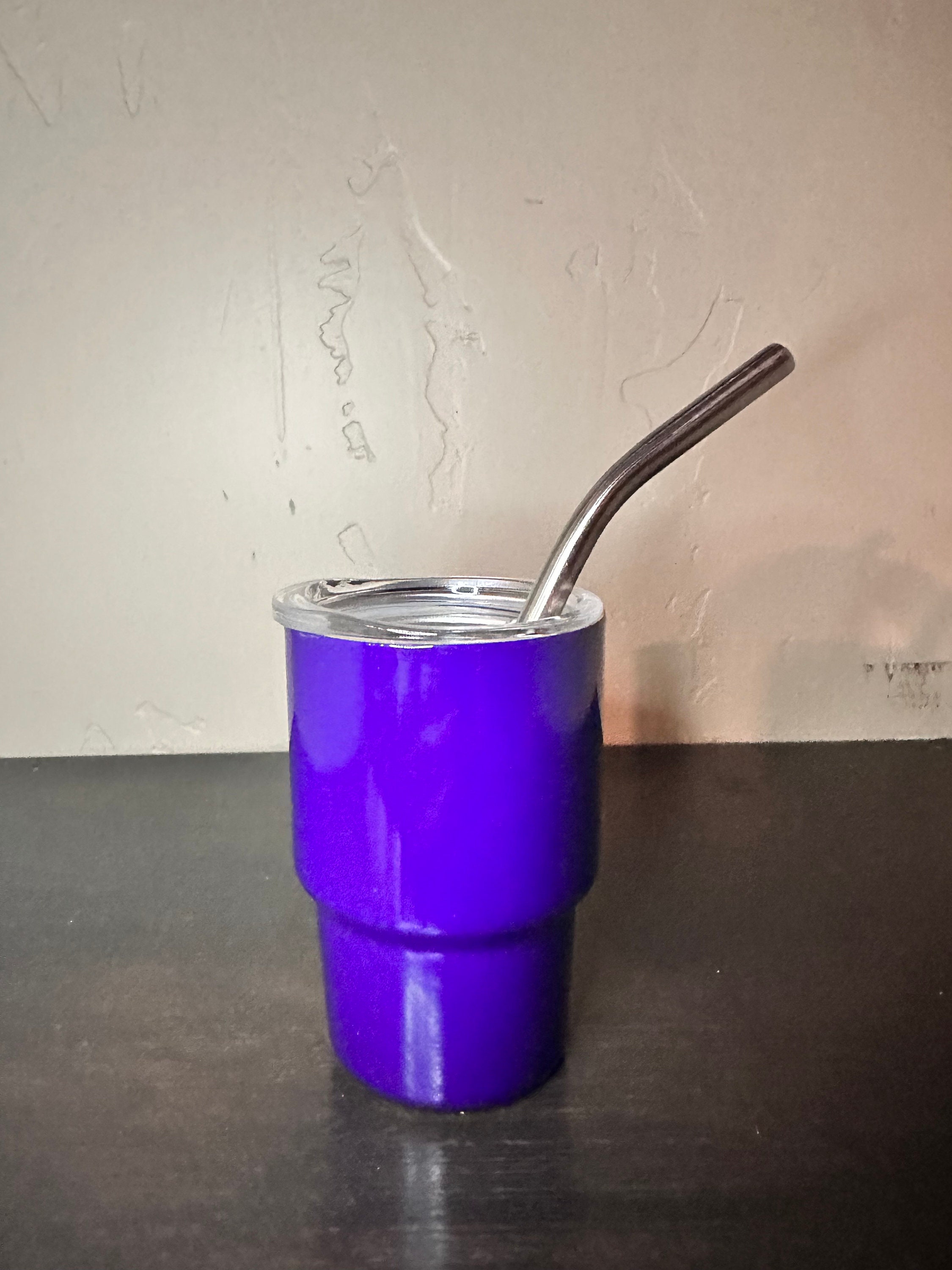 2-3oz Mini Stanley Shot Glass With Straw and Lid. Plain or