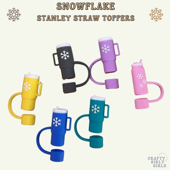 SNOWFLAKE Mini Stanley Straw Toppers/ Cap cover