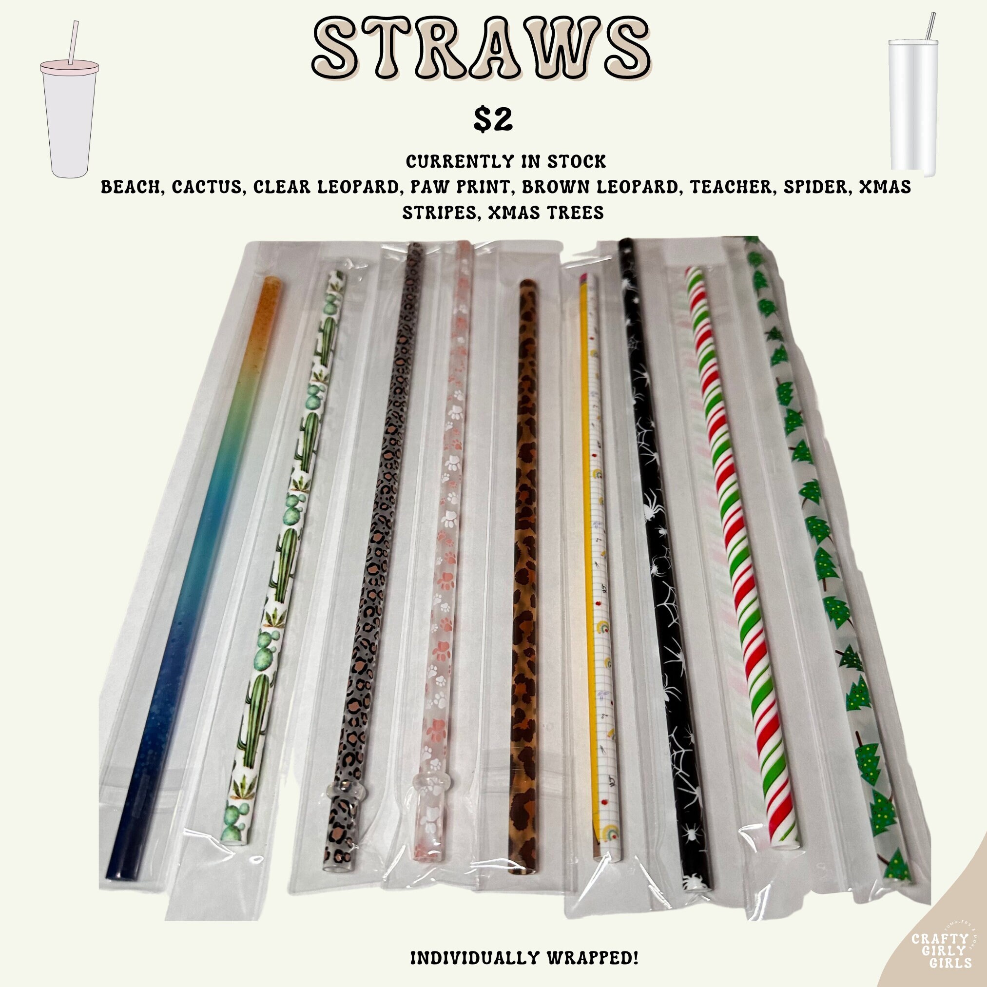 15 Pcs 3 Sizes Replacement Straws for Stanley Tumbler Cups 20oz, 24oz,  32oz, 40 oz, Reusable Thickened Plastic Clear Straws with Brush, Fit for