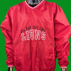 VTG Leon Lions V-Neck Pullover Windbreaker by CTM Sportswear