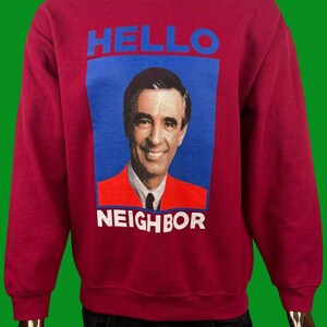 VTG Mister Rogers 'Hello Neighbor' Sweatshirt mit Rundhalsausschnitt Bild 2