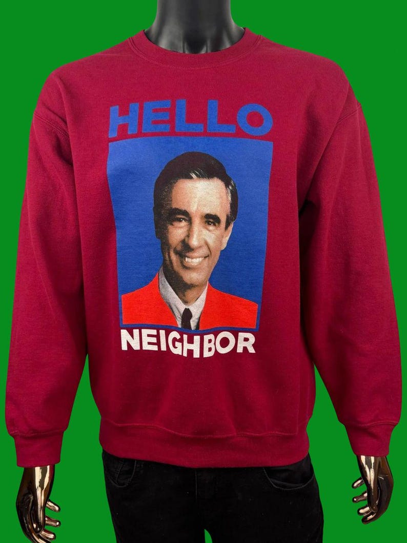 VTG Mister Rogers 'Hello Neighbor' Sweatshirt mit Rundhalsausschnitt Bild 2