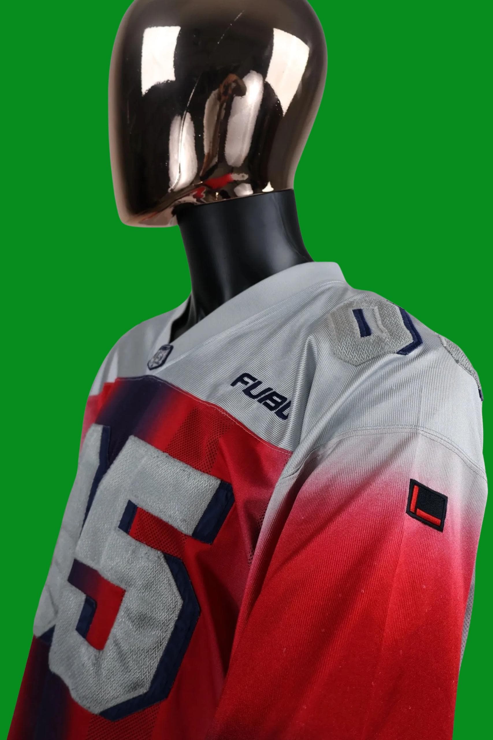 VTG FUBU Sport 05 Football Jersey Blue Red White Champions