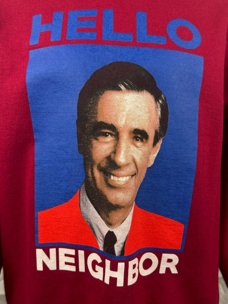 VTG Mister Rogers 'Hello Neighbor' Sweatshirt mit Rundhalsausschnitt Bild 4