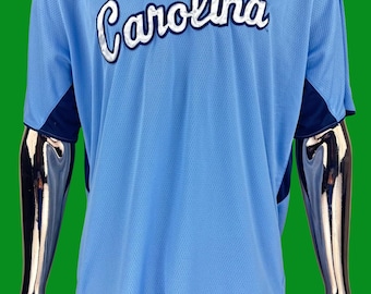 Camiseta de béisbol Nike Dri-Fit con costuras de la Universidad de Carolina del Norte VTG