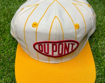 VTG Winner Gelber Pin Gestreifter Dupont Racing Snapback-Hut