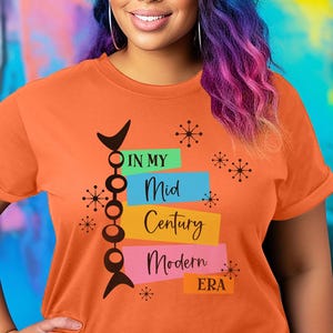 Mid Century Modern Birthday Shirt: 1950s Style Graphic Tee
