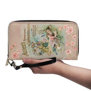 Alice in Wonderland Book Cover Wallet: Classic Storybook Clutch