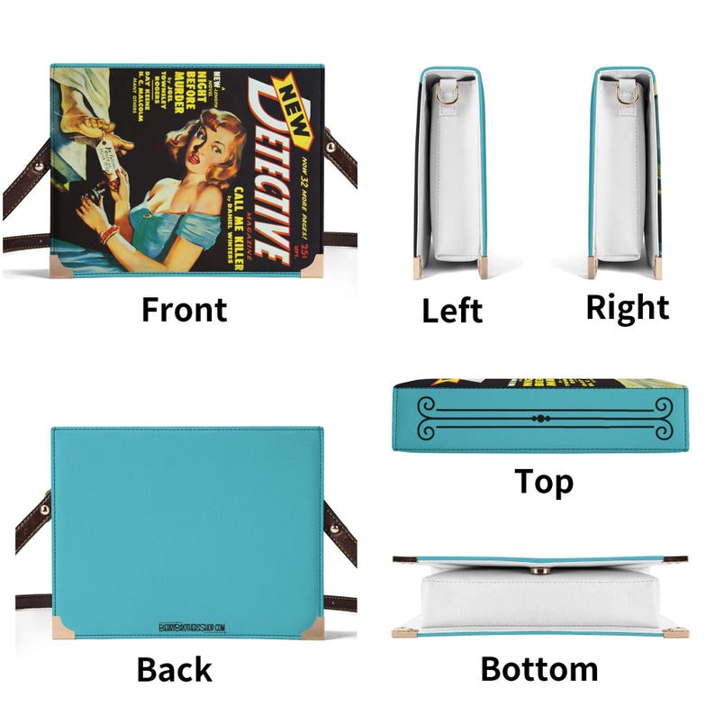 Pulp Fiction Book Purse - Vintage Paperback Novel Crossbody Bag image 6