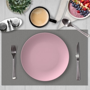 Atomic Pink Dinner Plate: Mid-Century Modern Decoware