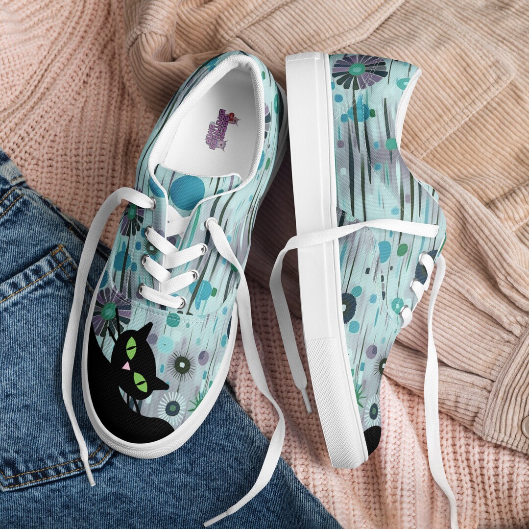 Retro Colorblock Cat Sneakers