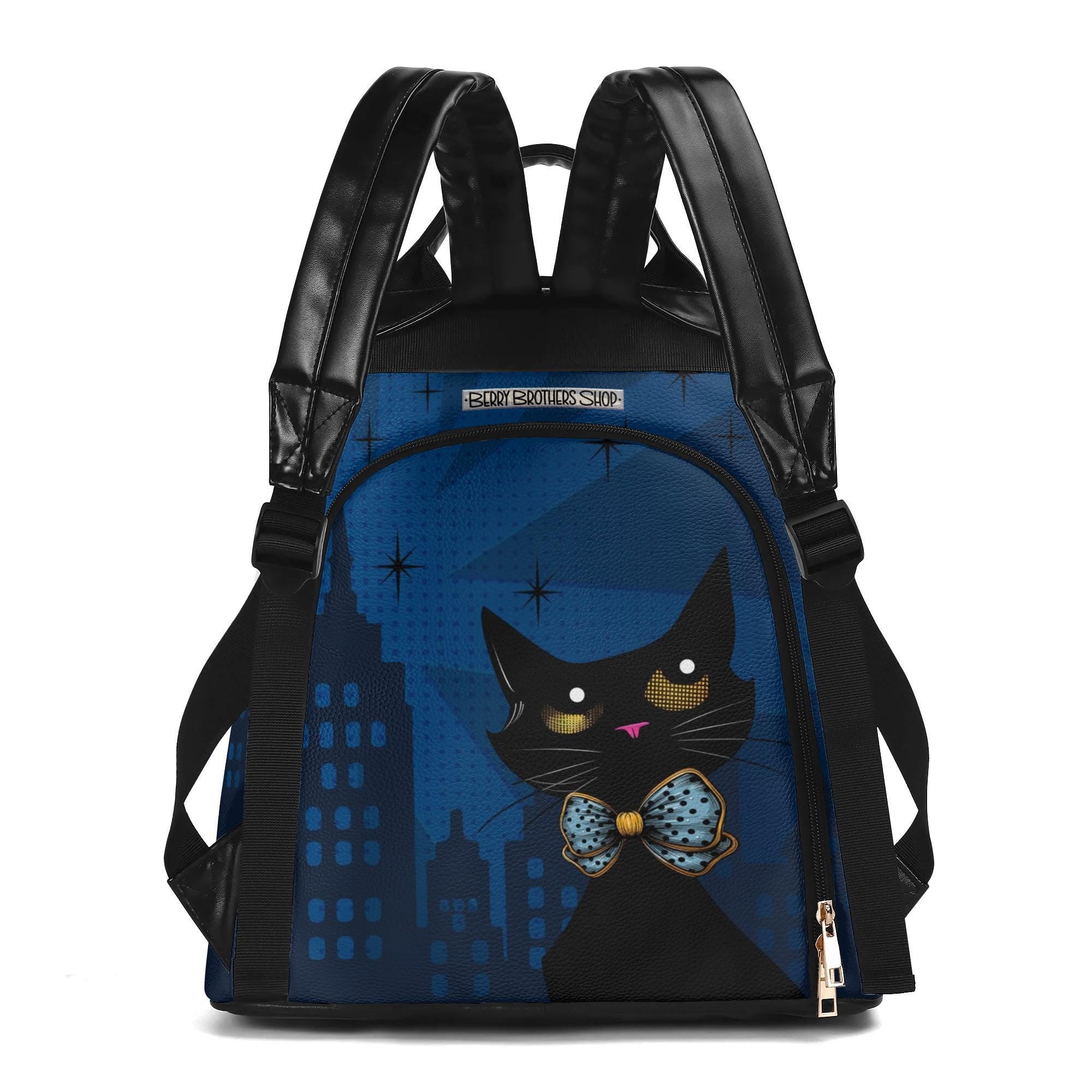 Atomic Cat Backpack - Mid-century Modern Anti-theft Shoulder 