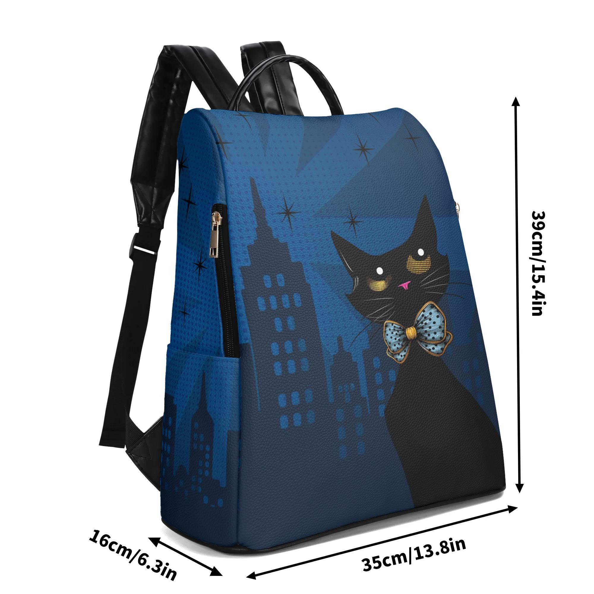 Atomic Cat Travel Backpack, Anti Theft Backpack Atomic Cat Backpack - Mid-century Modern Anti-theft Shoulder  main image 4