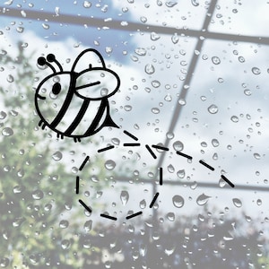 Buzzing Bee Cute Vinyl Sticker | Multiple Colors Available