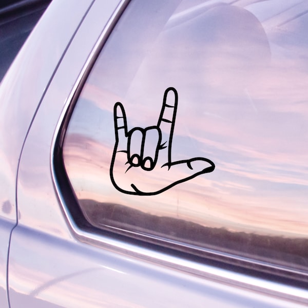 American Sign Language I Love You | ASL Decal | Multiple Colors Available