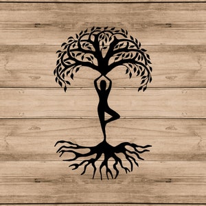 Tree Of Life | Yoga Sticker | Custom Vinyl Decal | Multiple Colors
