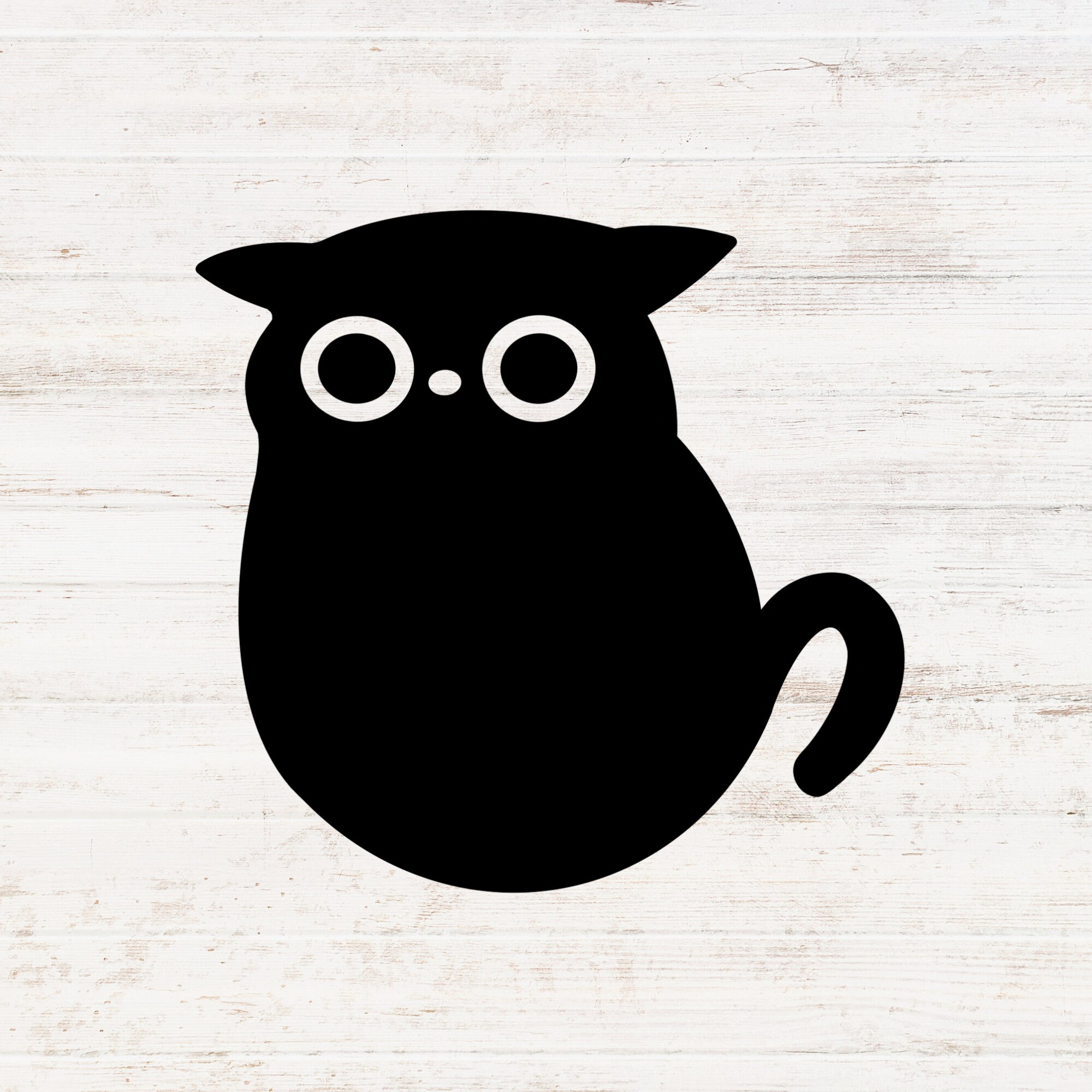 Cute Cat Vinyl Decal | Funny Meme Sticker | Black Cat | Kitty Cat ...