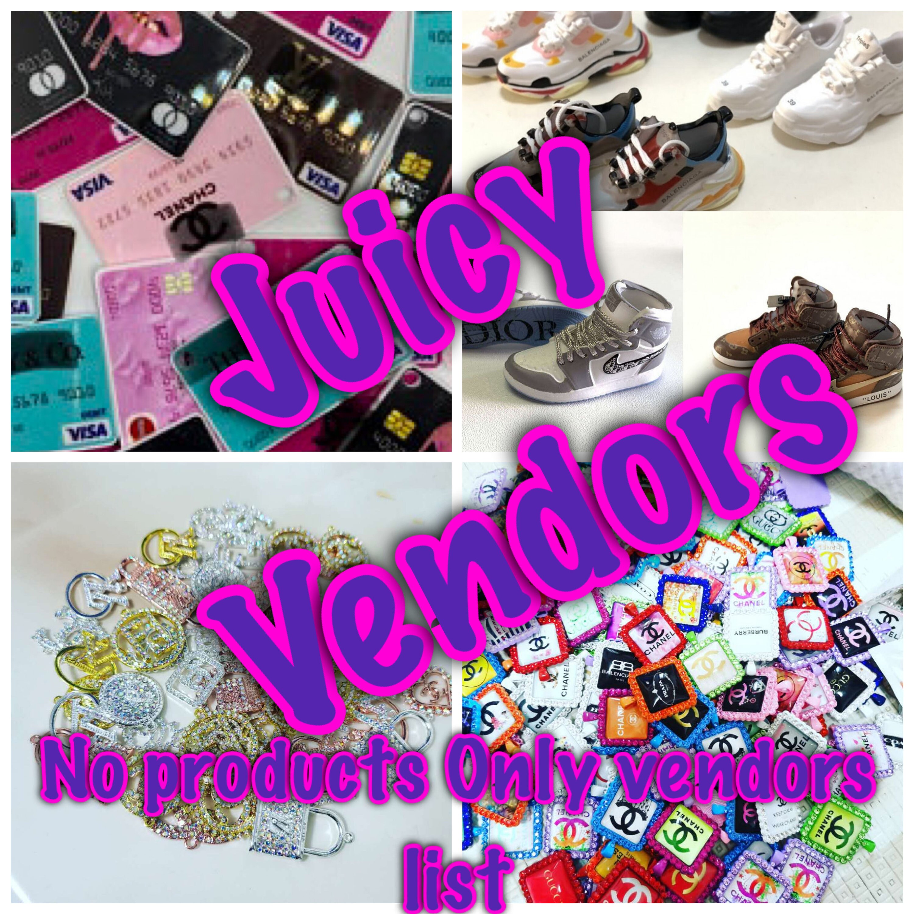 Charm Vendor's List Charm Bracelet Charm Vendor Etsy