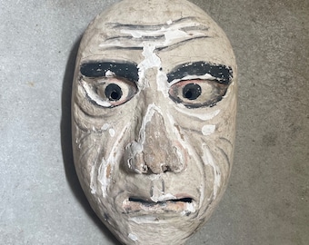 Japanese wood carving mask