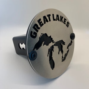 Couvercle d'attelage et insert en acier inoxydable Great Lakes