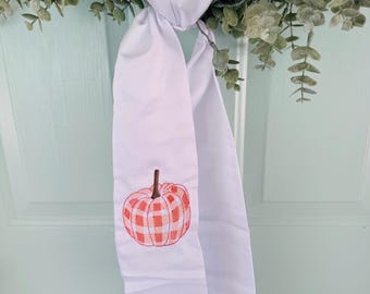 borduursel met gingang-pompoenkrans