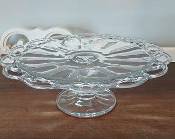 Imperial, Open Lace Edge, Cake Stand, Clear