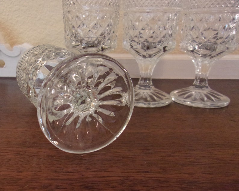 Hocking Wexford Wine Glasses Set of 4 Etsy