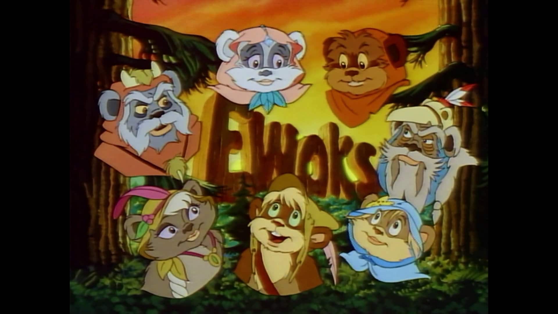 Star Wars Ewoks Animated Series 1080p Rare CBS-FOX VHS Tribute 2 Disc