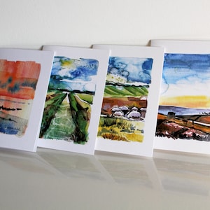 Kustlandschappenkaarten - Set van 4
