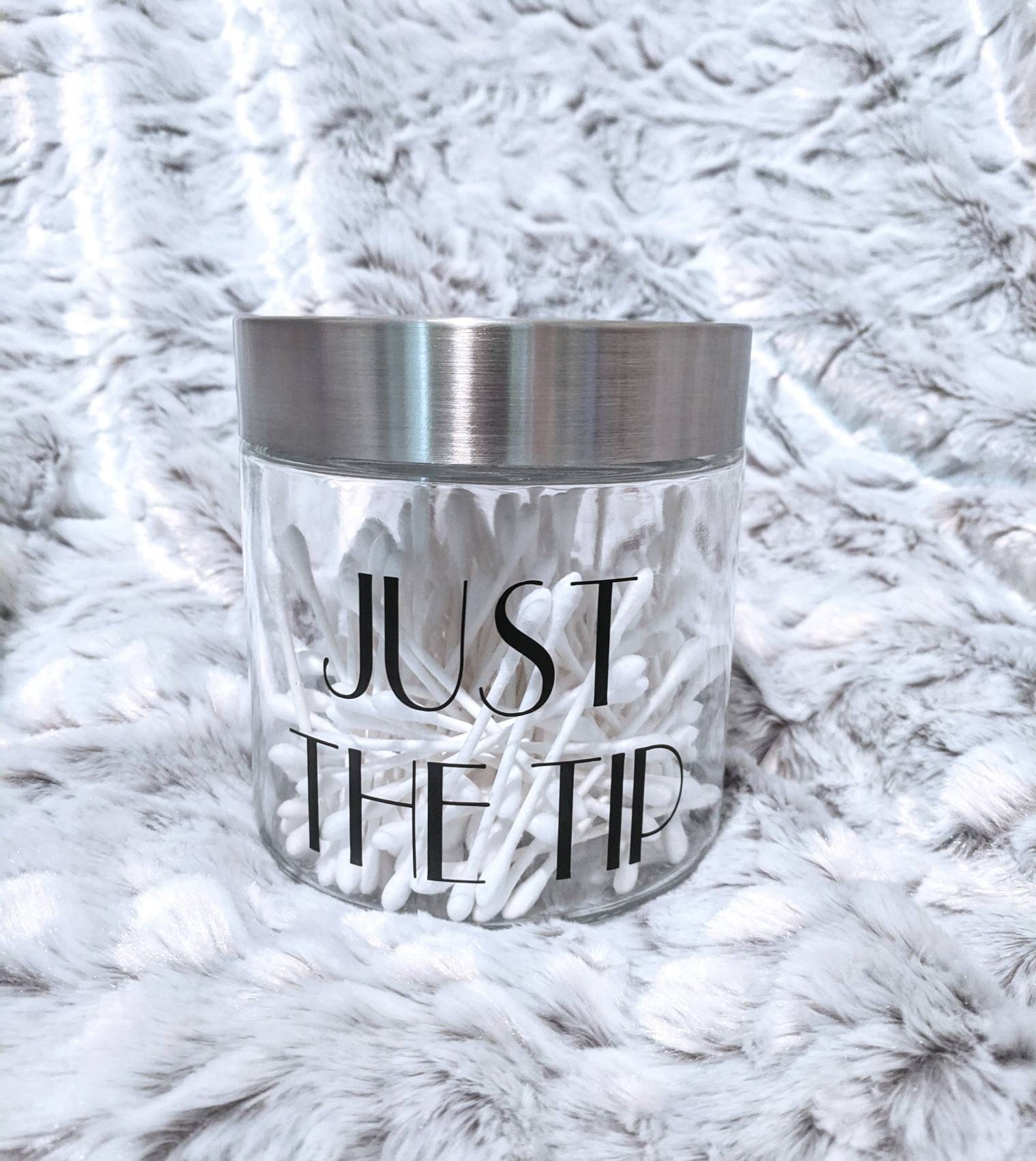 Set of 3 Funny Glass Bathroom Jars Funny Bathroom Decor Etsy