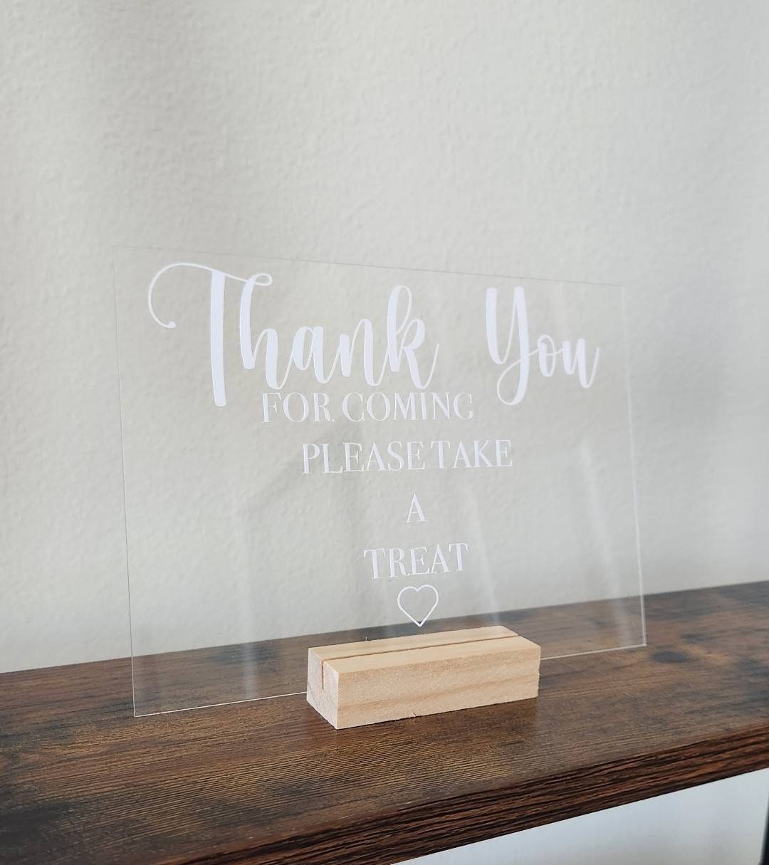 Party Table Signs Table Signs Treat Table Signs Party Etsy