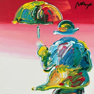 Umbrella Man, (Retro Suite II), Limited Edition Silkscreen, Peter Max - SIGNED