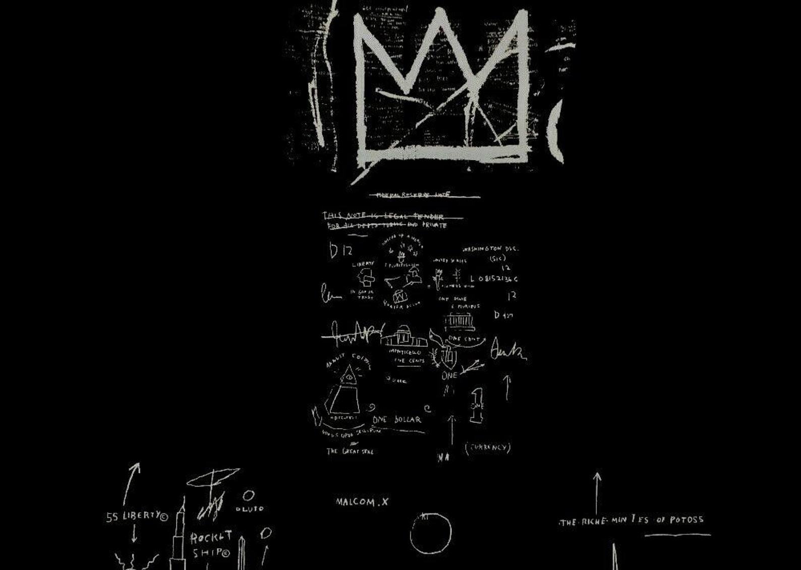 Tuxedo 198283 Giclee Print JeanMichel Basquiat Etsy