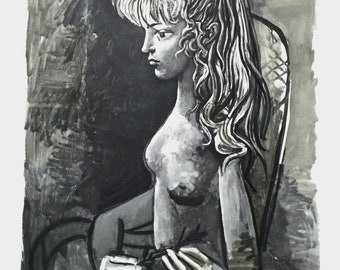 Sylvette au Fauteuil, Offset Lithograph, Pablo Picasso