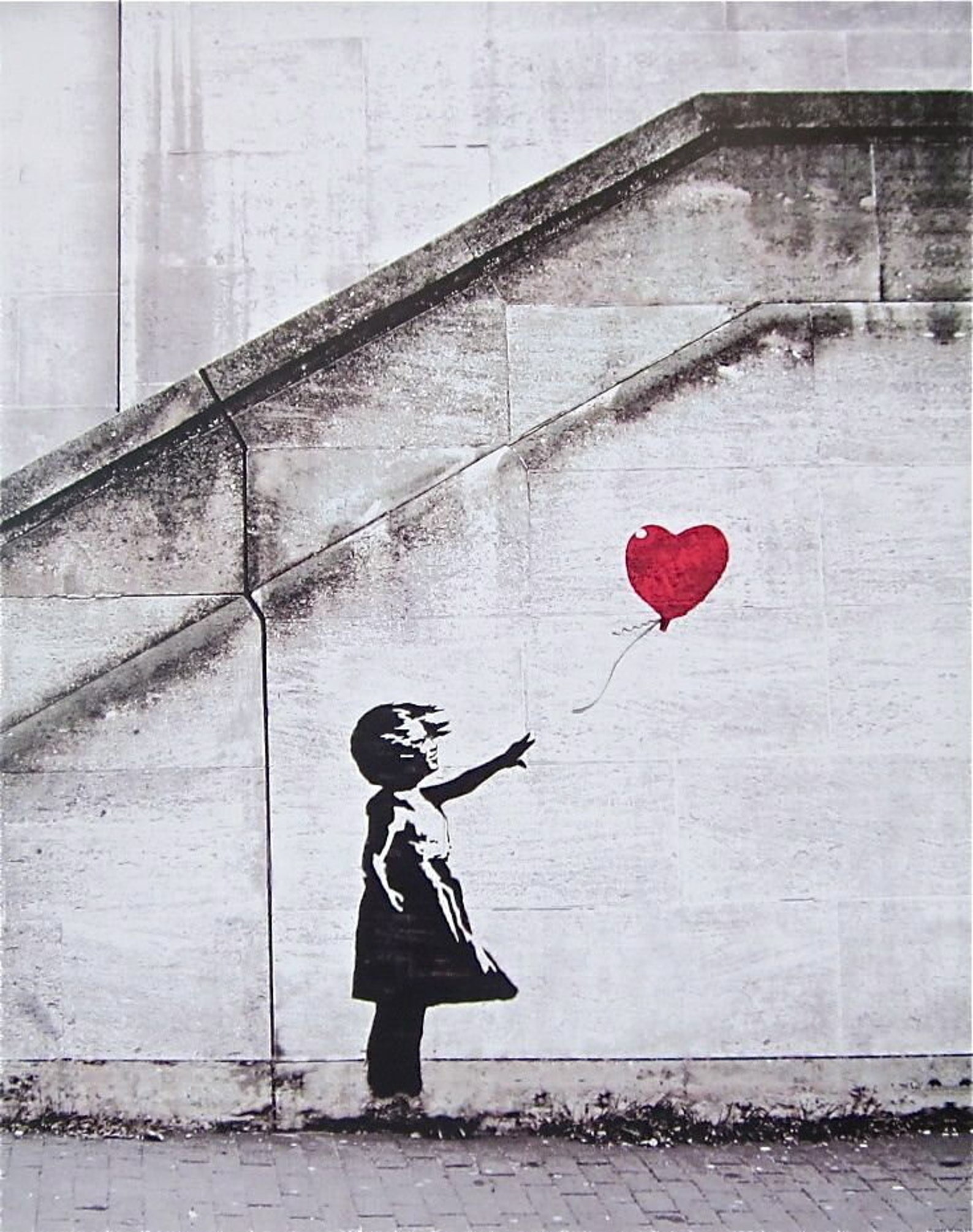 Balloon Girl Offset Lithograph BANKSY Etsy