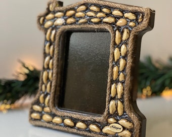Rustic Wedding Photo Frame, Small Wooden Photo Frame, Brown Rustic Photo Frame, Picture Frame, Photo Frame, Rustic Wooden Picture Frame