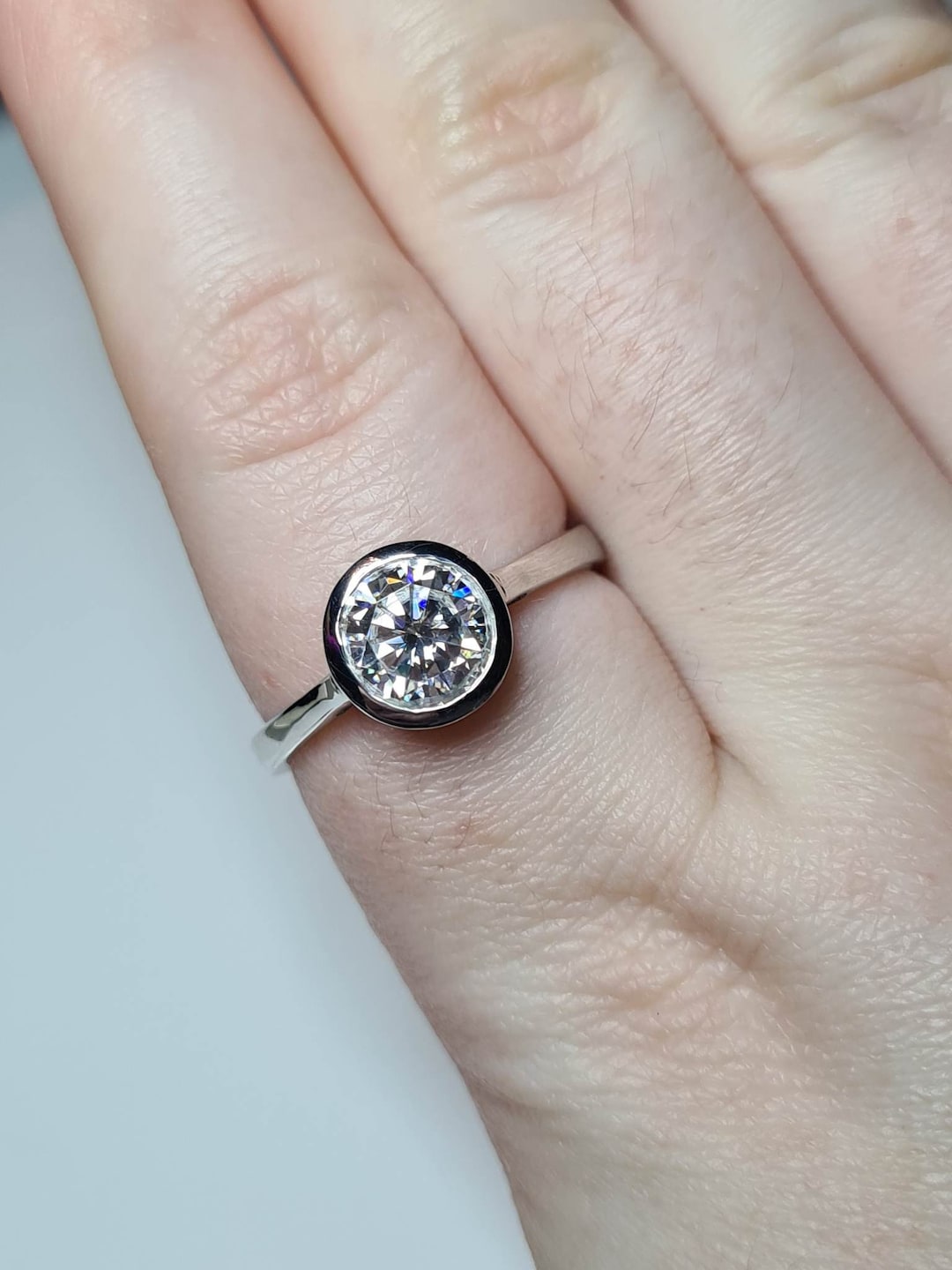 Bague Solitaire Bague De Promesse Swarovski Bague Solitaire Avec