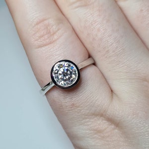 3.50ct Swarovski Zirconia Solitaire Ring 925 Sterling silver