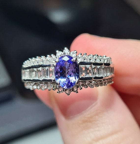 Tanzanite and topaz best sale ring