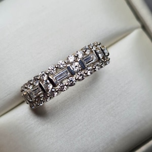 2.630ct Swarovski Zirconia Half Eternity Ring 925 Sterling Silver