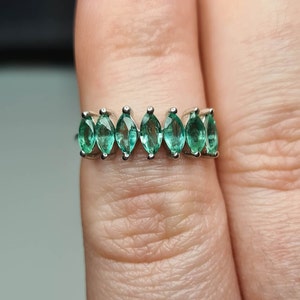 Gemfields Emerald Ring SIZE K 925 Sterling silver