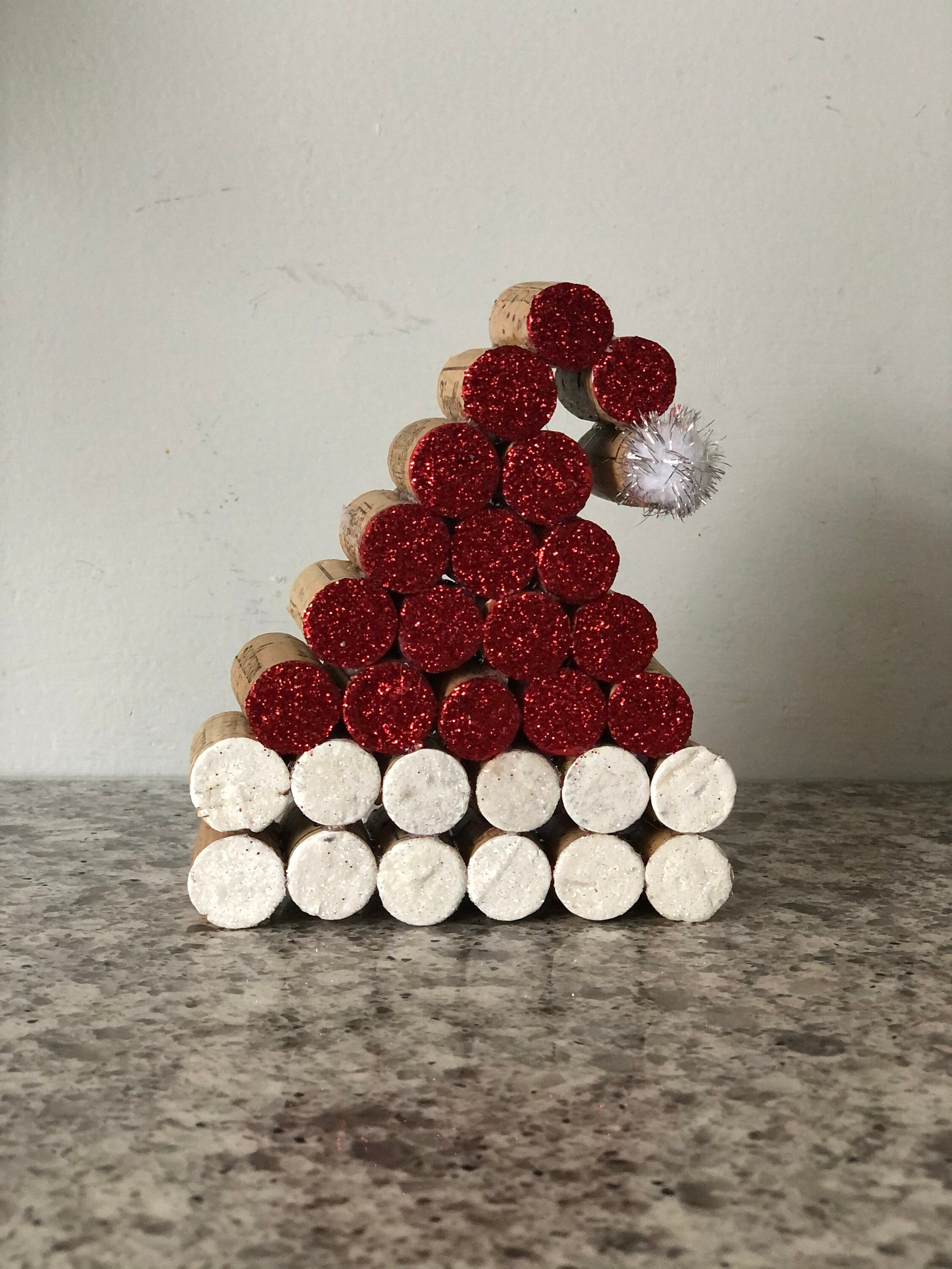 Wine Cork Santa Hat Etsy