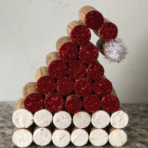 Wine Cork Santa Hat | Etsy New Zealand