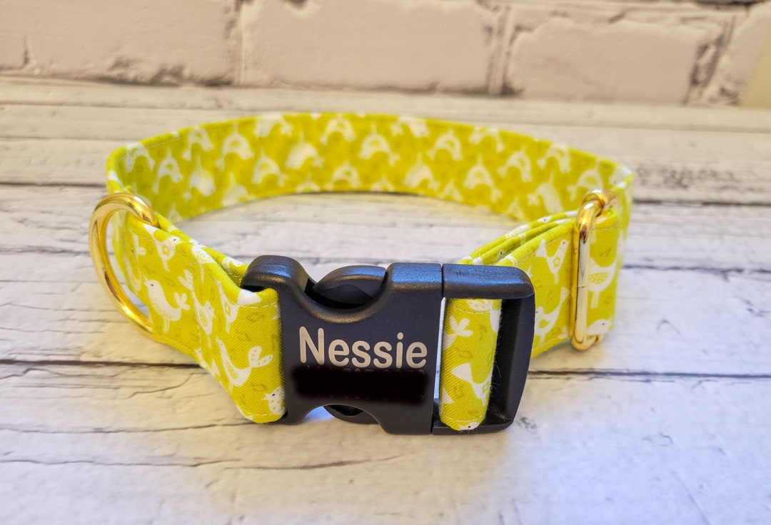 Dog Collar Little Bird Dog Collar Handmade Personalized Dog Etsy
