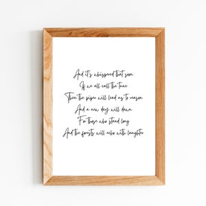 Led Zeppelin, Stairway to Heaven Lyrics Print, Song Poster, Printable ...