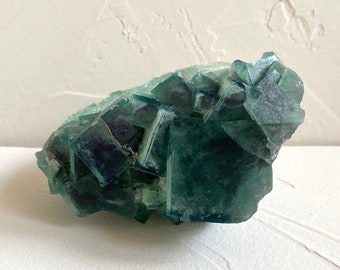 Green Cubic Fluorite Madagascar • 594g