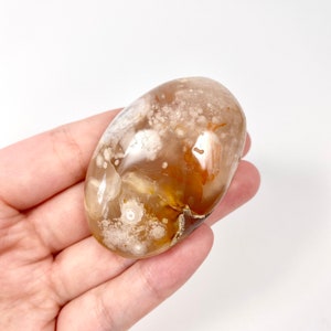 flower agate palm stone #4