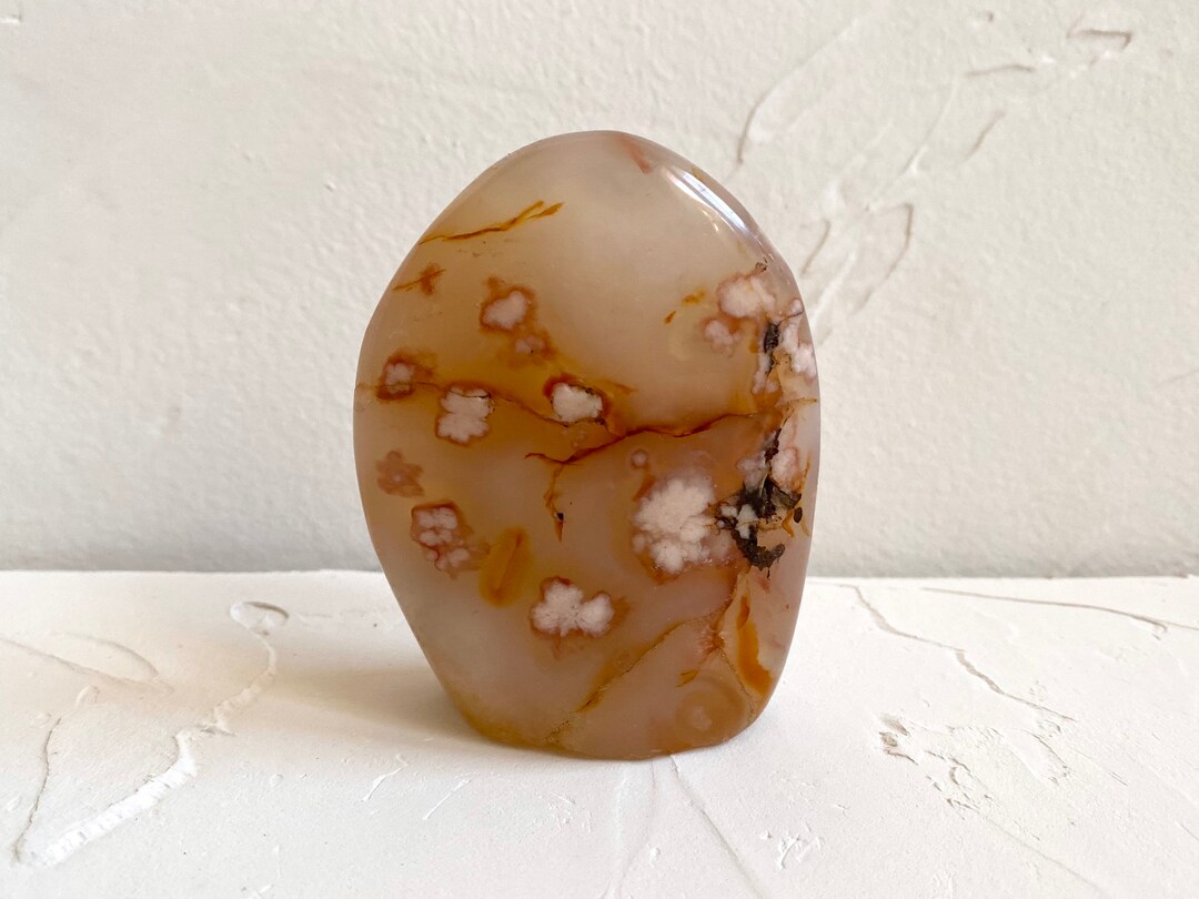 Flower Agate Freeform Madagascar • 163g Etsy 